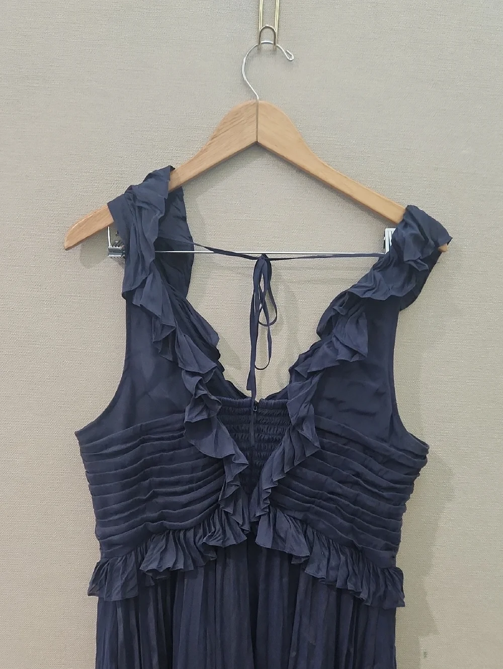 Cinq A Sept Calloway Ruffled Midi Dress Size 16 - Picture 6 of 15